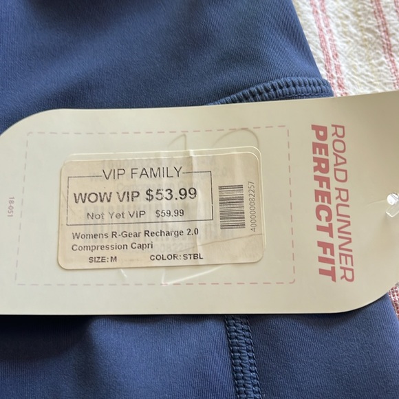 Athletic Capris — NWT, Smokey Blue, Medium - Picture 2 of 6